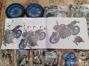 Lego komp. Technic 42159 Yamaha MT-10 SP motor 1478db Lepin ÚJ - kép 7