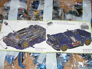 Lego komp. Technic Lamborghini Aventador SVJ 1:8 Supercar 3800db Lepin ÚJ - kép 10