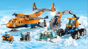 Lego komp. City 60196 Sarkvidéki szállító repülőgép és jégtörő Lepin ÚJ