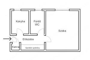 Nyíregyháza Toldi utcában  35 nm-es, 1 szobás lakás eladó  - kép 7
