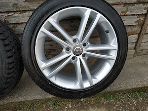 Gyári Opel Insignia 18 colos alufelni szett 80%-os Hankook nyári gumikkal eladó - kép 2