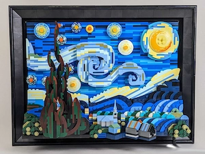 Lego komp. Ideas 21333 Vincent van Gogh Csillagos éj kép 2316db Lepin ÚJ - kép 2