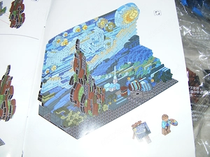 Lego komp. Ideas 21333 Vincent van Gogh Csillagos éj kép 2316db Lepin ÚJ - kép 3