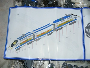 Lego komp. Creator Nagysebességű személy vonat Lepin MOTOR+SÍN+LED ÚJ - kép 8