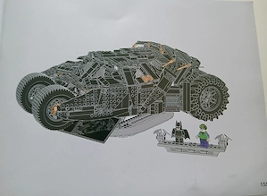 Lego komp. Super Heroes Tumbler 76023 76240 Batmobil 1869db Lepin ÚJ - kép 9
