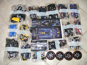 Lego komp. Technic 42206 Oracle Red Bull Racing RB20 F1 autó 1639db LEPIN ÚJ - kép 4