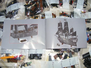 Lego komp. Karib Tenger kalózai 10365 Jack Sparrow kalózhajója Fekete Gyöngy UCS LEPIN ÚJ - kép 5