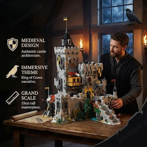 Lego komp. Bricklink Castle Icons 10305 Sólyomlovag Kastély Vár 5000db Lepin ÚJ - kép 10