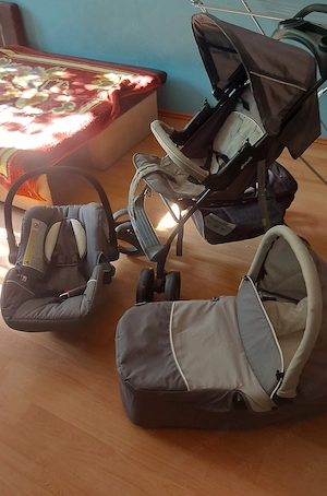 Hauck Shopper SLX Trio Set Stone Grey multifunkciós 3in1 babakocsi - kép 3
