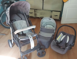Hauck Shopper SLX Trio Set Stone Grey multifunkciós 3in1 babakocsi - kép 2