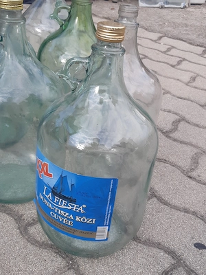 5L-es üveg akár pálinkának - kép 3