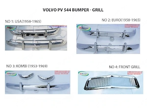PV 544 style Euro   USA (1958-1965)   PV Duett Kombi (1953-1969) bumper and radiator grill 