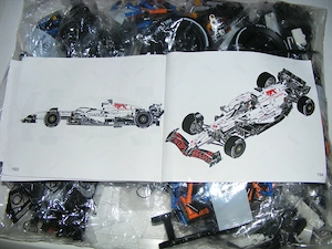 Lego komp. Technic F1 Versenyautó RB20 Max Verstappen 1933db Lepin ÚJ - kép 9