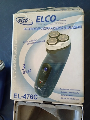 Elco el-476c borotva akkus tölthető 3000ft óbuda vezetékkel együtt dobozával személyes átvétel óbudá - kép 3