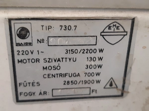 Retro Hajdu Minimat65 730.7 automata mosógép működő - kép 6