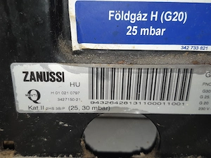 Zanussi kombi gáztűzhely 4 égős jól működő piezós - kép 4