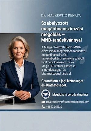 Szabályozott magánfinanszírozási megoldás MNB-tanúsítvánnyal