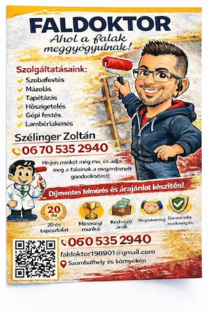 Szobafestés mázolás tapétázás