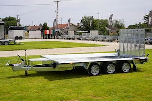 Új SEBAL - Bau 400 - 3 tengelyes (3500kg) gépszállító utánfutó  - kép 3