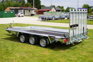 Új SEBAL - Bau 400 - 3 tengelyes (3500kg) gépszállító utánfutó  - kép 5