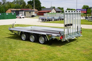 Új SEBAL - Bau 400 - 3 tengelyes (3500kg) gépszállító utánfutó  - kép 4