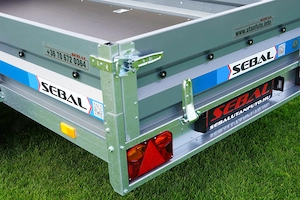Új SEBAL - Solidus MAX 330 extra erős (2700kg) fékes utánfutó - kép 8