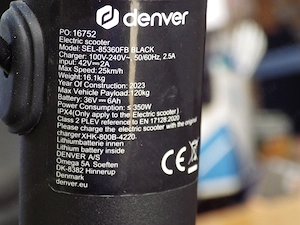 Denver 350W elektromos roller  Siófok - kép 4