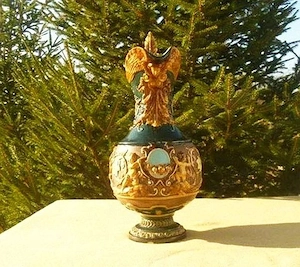 Antik kancsó, karaffa - (45 cm magas).