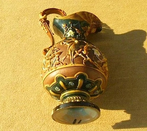 Antik kancsó, karaffa - (45 cm magas). - kép 5