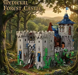 Lego komp. Bricklink Castle Icons 10305 Királyi Vár Kastély 6650db Lepin ÚJ - kép 2