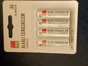 Coop alkáli ceruzaelem LR 6MCO AA 1,5V 4 db 500ft óbuda 36 50 104 8272 - kép 3