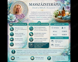 Anka masszázs - testi-lelki kimerültség, stressz elleni relax, svéd és indiai masszázs Budapesten