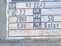 Villanymotor 2.2Kw  3000 fordulat - kép 2