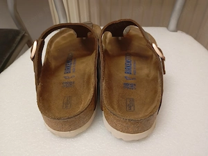 Birkenstock Gizeh női bőr papucs egyszer használt.  - kép 4