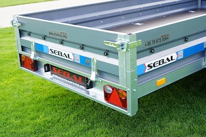 Új SEBAL - Solidus MAX 330 extra erős (2700kg) fékes utánfutó - kép 7
