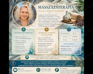 Anka masszázs -- testi-lelki kimerültség, stressz elleni relax, svéd és indiai masszázs Budapesten