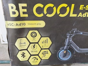 BE COOL E-Scooter Ad10 - 8,5"-os légtömlős gumik, akár 25 km-es hatótávolság. 2024 es keveset haszná - kép 2