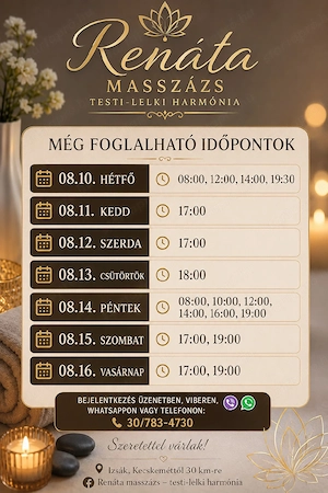    Teljes testi-lelki feltöltődés nálam     Üdvözöllek!    Renáta vagyok, - kép 2