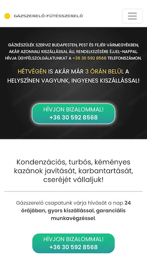 Gázkazán szerelés 0-24, Gázszerelő Budapest IV. Kerület