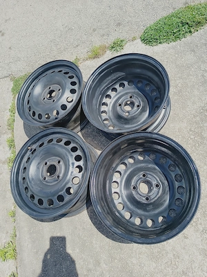 Opel acél felni ET49, 4x100 osztókörrel, 15  méret, 4 db - kép 4