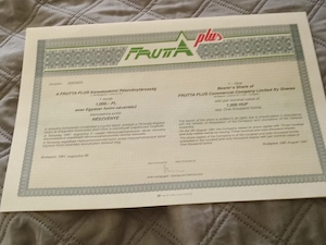 Frutta Plus Kereskedelmi Rt . részvény, 1991 3000ft db óbuda személyesen óbudán posta kizárolag előr - kép 10
