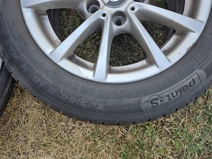  4db BMW 16os gyári alufelnik+ gumik - kép 4