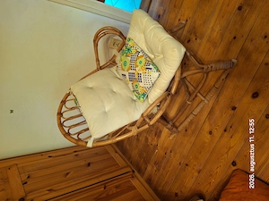 Rattan hintaszék párnákkal   eladó - kép 2