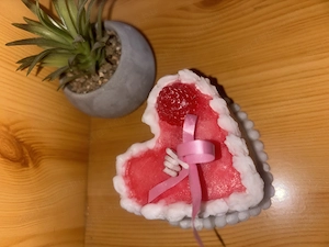 Ajándék Szív torta gyertya  - kép 3