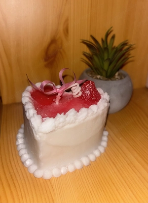 Ajándék Szív torta gyertya  - kép 2