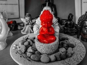 Aromaterápiás Buddha gyertya  - kép 4