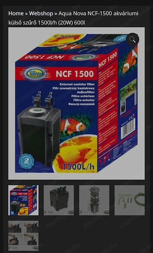 Aqua Nova NCF-1500 külső szűrő eladó!  - kép 2