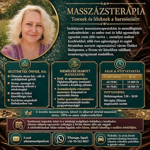 Kimerültség, stressz, hát- és vállfájdalmak elleni masszázs Budapesten - kép 3