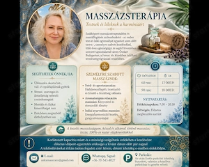 Kimerültség, stressz, hát- és vállfájdalmak elleni masszázs Budapesten