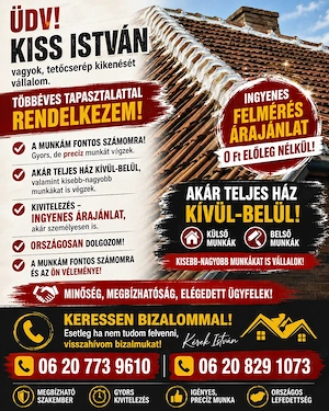 Tetőjavítás ingyenes felmérés István  - kép 5